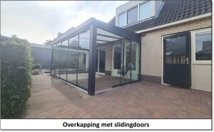 Overkapping met slidingdoors